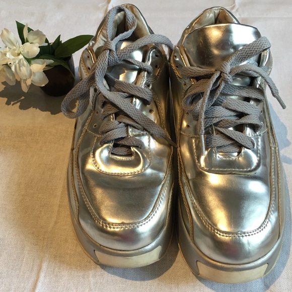 Platform sneakers | Silver - Picture 3 of 4